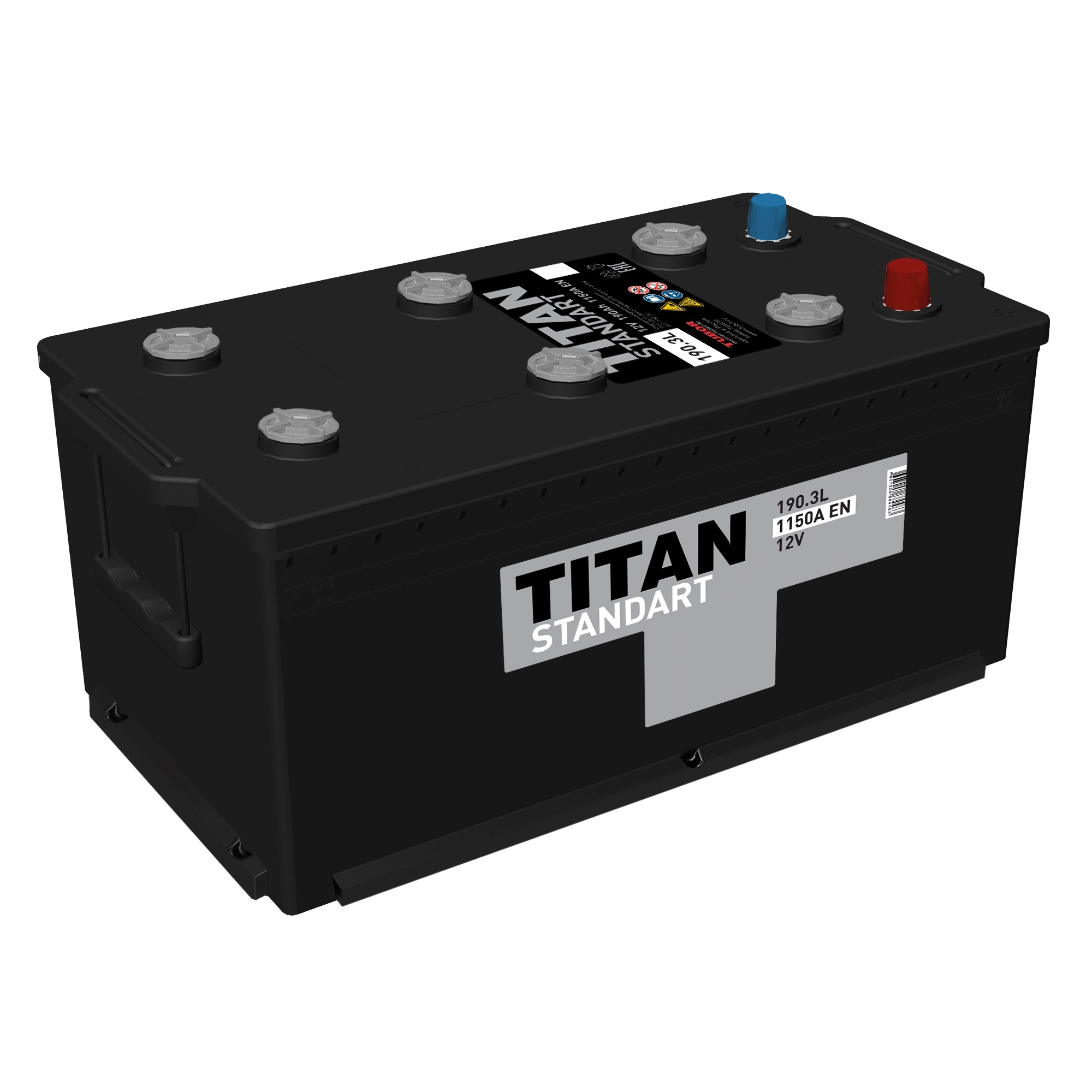 Батарея аккумуляторов имеет. Аккумулятор Titan Classic 6ст-190.4 VL. Аккумулятор 6ст-190 l Standart. АКБ Титан Классик 190. Аккумулятор грузовой Titan Classic 6ст-190 а.ч п.п. 513x223x218.